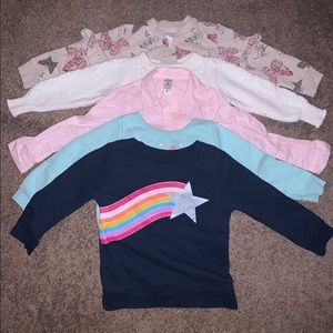 2t long sleeve various sweaters and shirts